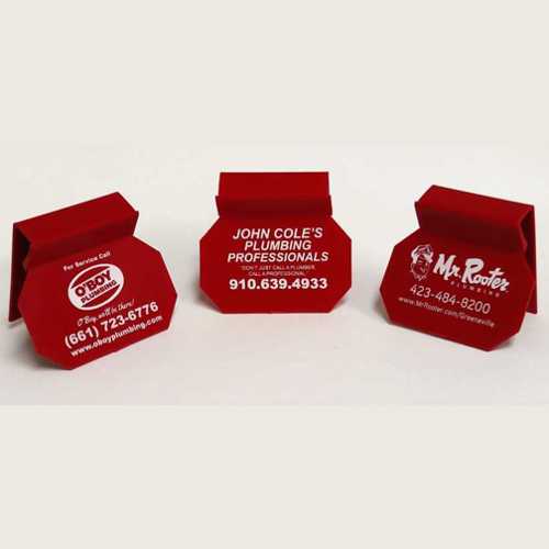 Tank tag, molded and pad printed