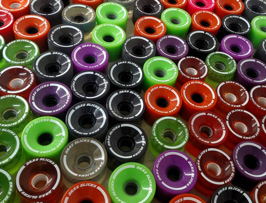 Pad printed skateboard wheels