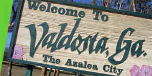 Welcome to Valdosta sign